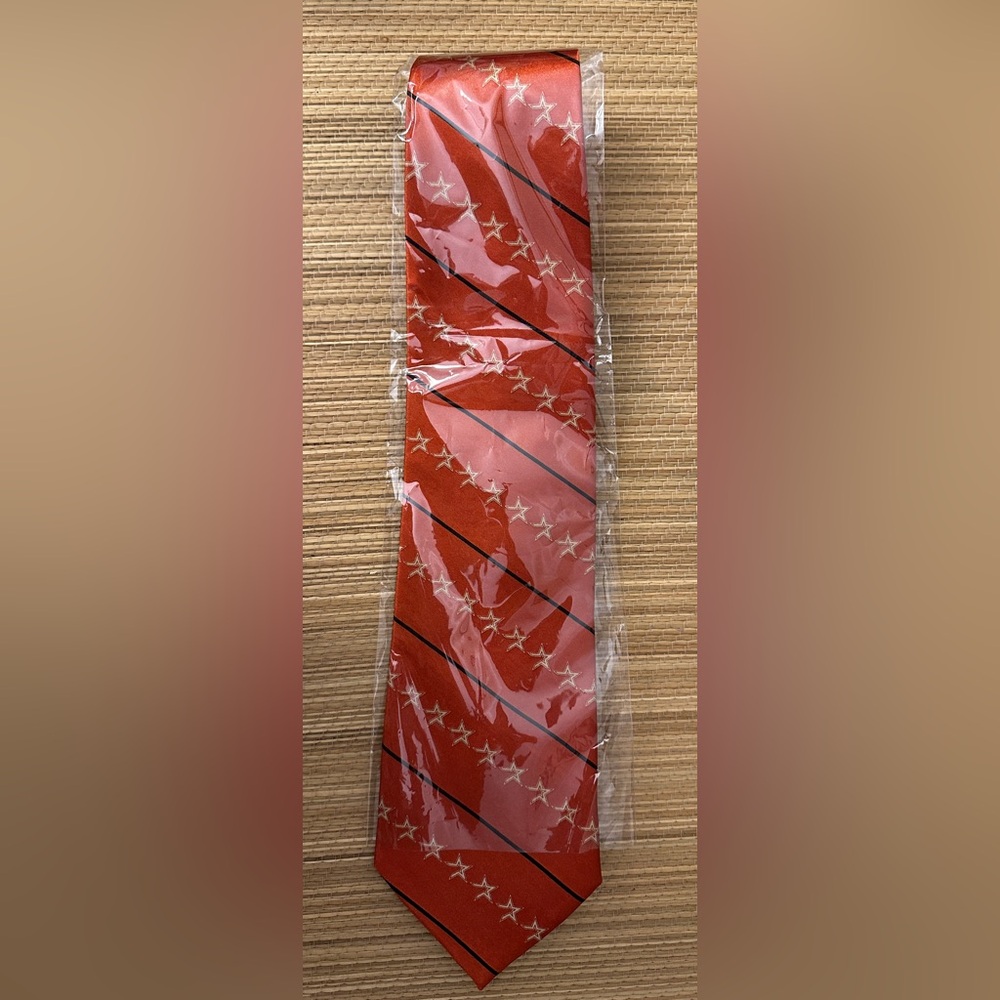 Houston Astros MLB Baseball Men's Neck Tie Vintage Red Stars Macys 56”